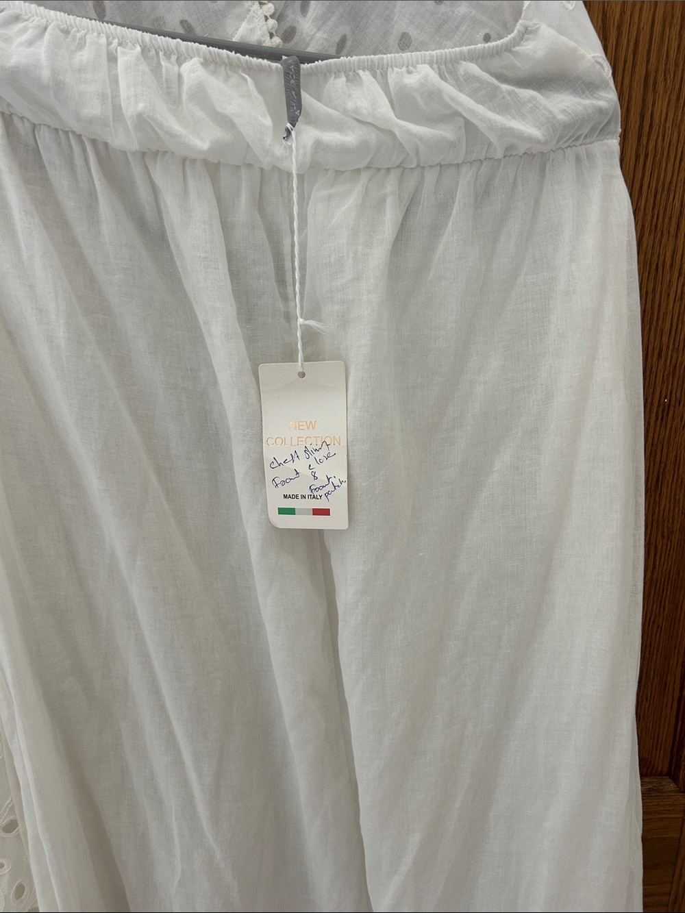 NWT  White Eyelet Halter Maxi Dress image 5